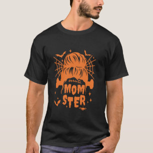 Momster Halloween Mama Mama Hair Bucht Familie T-Shirt