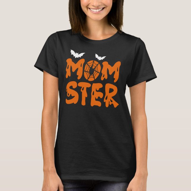 Momster Halloween Mom T-Shirt (Vorderseite)