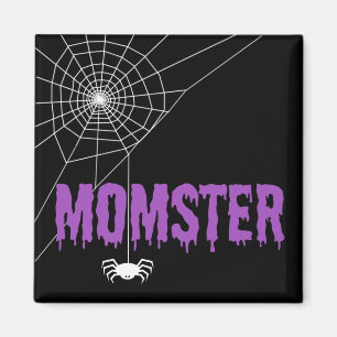 Momster Lila Driving Schriftart Spider Web Magnet