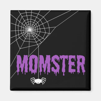 Momster Lila Driving Schriftart Spider Web Magnet
