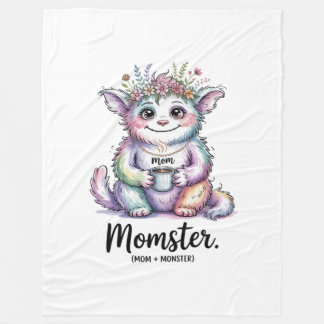 Momster. (Mom + Monster) Fleecedecke