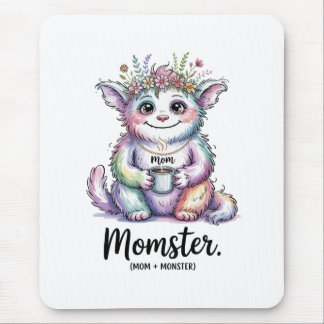 Momster. (Mom + Monster) Mousepad