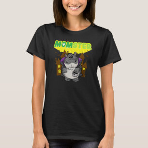 Momster Monster Mama Beängstigend Halloween Mommy  T-Shirt