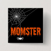 Momster Orange Dripping Schriftart Spider Web