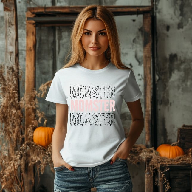 Momster Pink Halloween Niedlich & Spooky Tri-Blend Shirt (Von Creator hochgeladen)