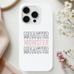 Momster Pink Halloween Niedlich und spöttisch Case-Mate iPhone Hülle<br><div class="desc">Schützen Sie Ihr iPhone 15 Pro in sprichwörtlichem Stil mit unserem "Momster" Pink Halloween Case! Dieses für Halloween-Mütter konzipierte Gehäuse zeichnet sich durch das spielerische "Momster"-Design aus, das auf einem schlichten rosa Hintergrund fett und spukhaft geschrieben wird. Mit Stil und Schutz schützt dieser langlebige Gehäuse Ihr Handy vor Kratzern, Tropfen...</div>
