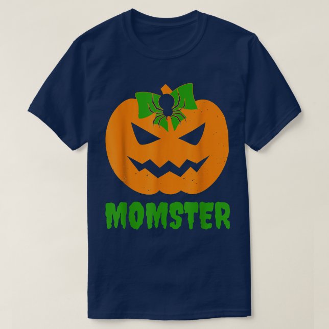 Momster Pumpkin Bug Mama Halloween Kostümspuke s T-Shirt (Design vorne)