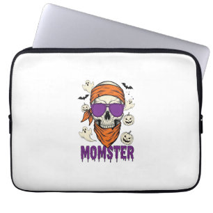 Momster-Schädel Lustige Halloween-Mama Laptopschutzhülle