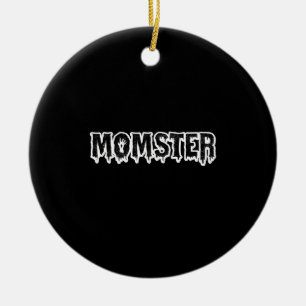 Momster T-Shirt Lustiges Halloween Kostüm für Mütt Keramik Ornament