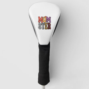 Momster Vintage-Mama Leopard Karo Typografie Desig Golf Headcover