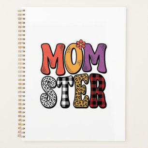 Momster Vintage-Mama-Leoparden-Karotypografie-Desi Planer