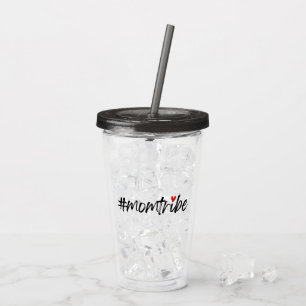 #MomTribe Muttertag der Neuen Mutterschaft Acryltrinkbecher