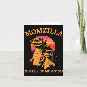 Momzilla Mutter der Monster Retro-Mama lustig Karte
