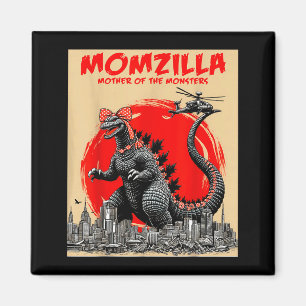 Momzilla Mutter der Monster Retro Vintage Mama Magnet