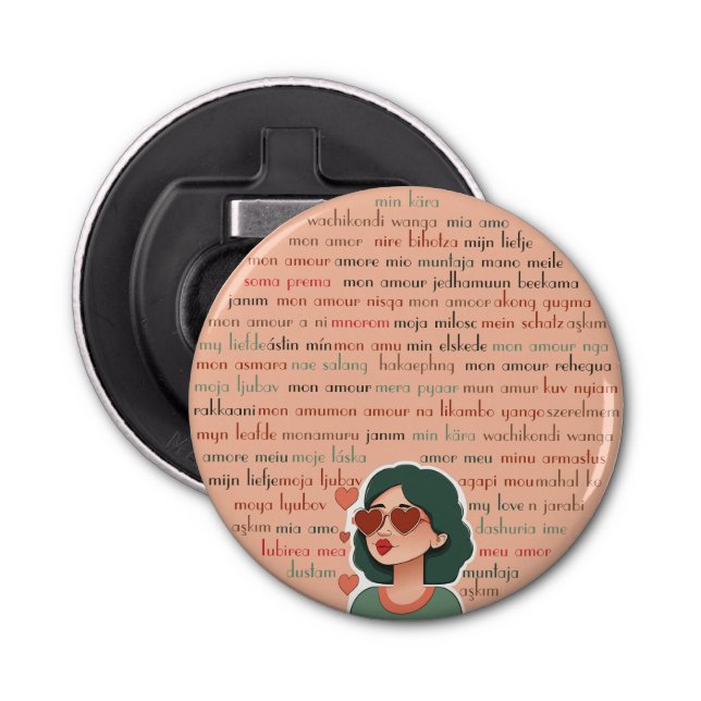 Mon Amour Flaschenöffner (Vorderseite)