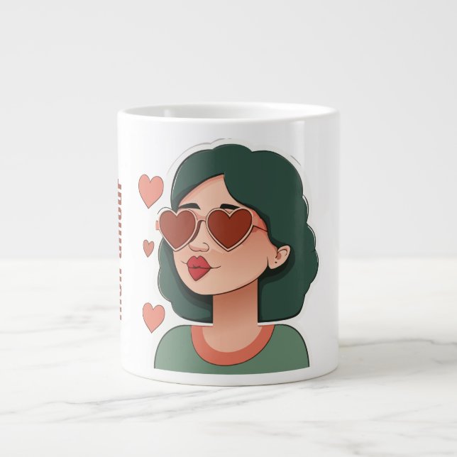 Mon Amour Jumbo-Tasse (Vorderseite)