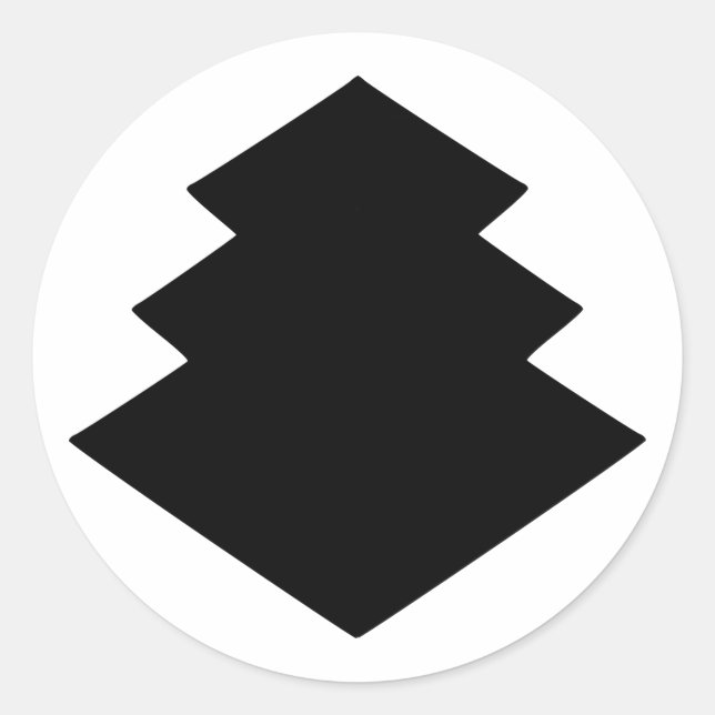 Mon ogasawara, Japan Runder Aufkleber (Vorderseite)