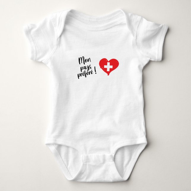 Mon pays préféré baby strampler (Vorderseite)
