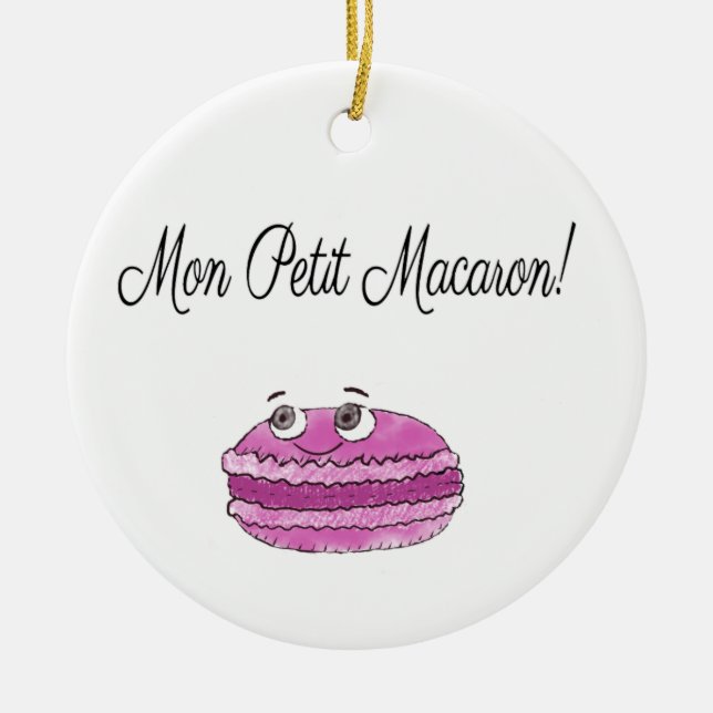Mon Petit Macaron Keramikornament (Vorne)