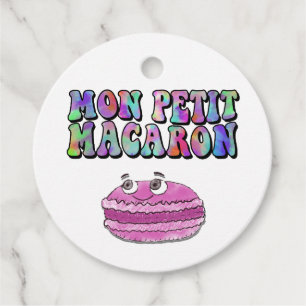 Mon Petit Macaron Retro Gefärbte Krawatte Groovy T Geschenkanhänger