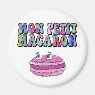Mon Petit Macaron Retro Gefärbte Krawatte Groovy T Magnet