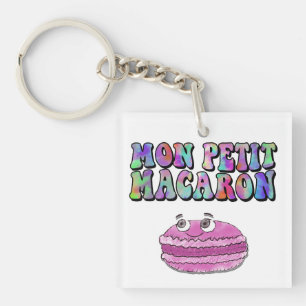 Mon Petit Macaron Retro Gefärbte Krawatte Groovy T Schlüsselanhänger