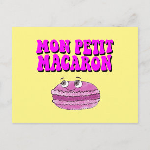 Mon Petit Macaron Retro Groovy Text Postkarte