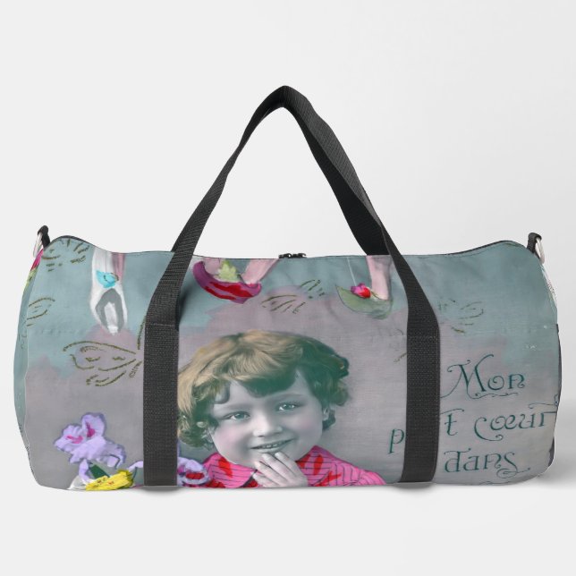 Mon petite coeur dans ce baiser duffle bag (Vorderseite)