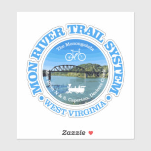 Mon River Trail System (radfahren c) Aufkleber