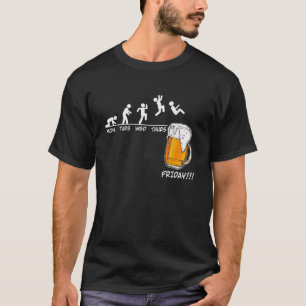 Mon Tues Wed Thurs Freitag Bier trinken T-Shirt
