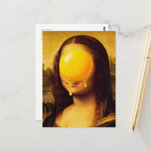Mona Eigelb Lustig Postkarte