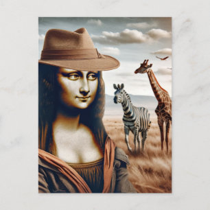 Mona geht auf Safari Postkarte