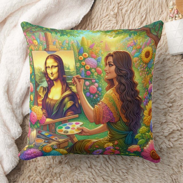 Mona is drawing Mona Kissen (Decke)