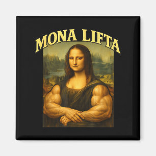 Mona lifta lustige Mona Lisa Krafttraining Workout Magnet