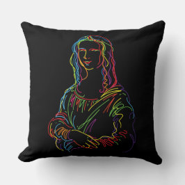 Mona Lisa Abstrakt Kissen