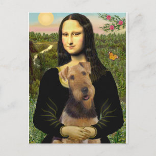 Mona Lisa - Airedale Terrier (#1) Postkarte