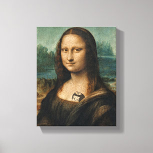Mona Lisa, aktualisierte Leinwand Print