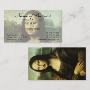 Mona Lisa (alias La Gioconda) von Leonardo da Vinc Visitenkarte