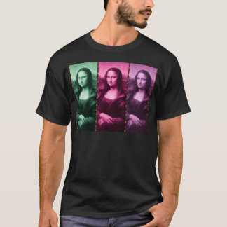 Mona Lisa Animal Print Green Pink Lila T-Shirt
