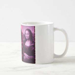 Mona Lisa Animal Print Green Pink Lila Tasse