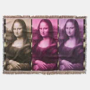 Mona Lisa Animal Print Lila Pink Chocolate Decke