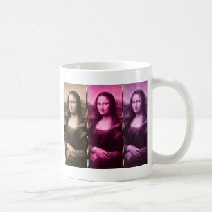 Mona Lisa Animal Print Lila Pink Chocolate Tasse