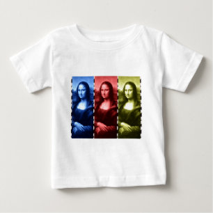 Mona Lisa Animal Print Primary Colors Baby T-shirt