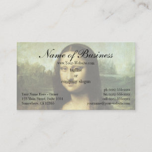 Mona Lisa (auch La Gioconda) von Leonardo da Vinci Visitenkarte