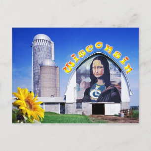 Mona Lisa Barn, Wisconsin Postkarte