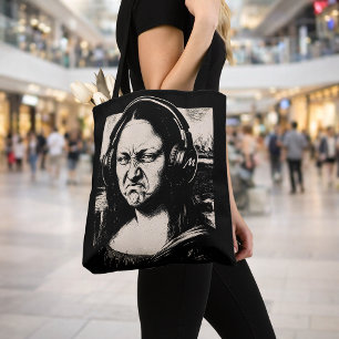 Mona Lisa Bass Gesicht Lustige Musikliebhaber DJs
