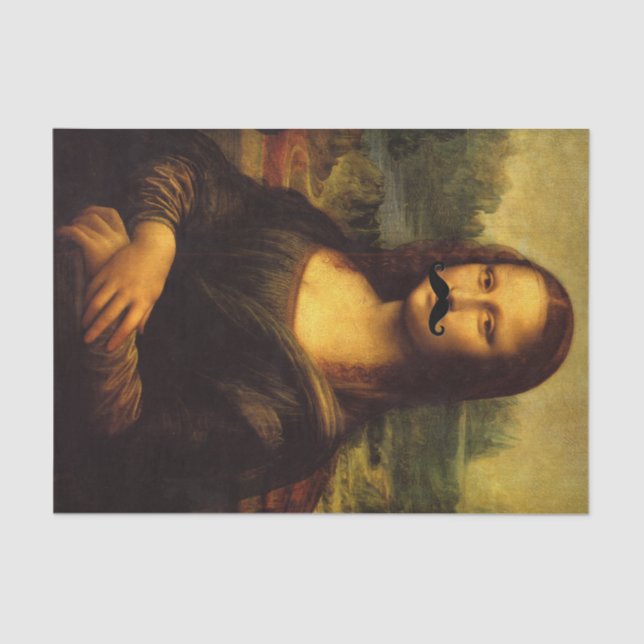 Mona Lisa Bearded Lady Seidenpapier (Vorderseite)