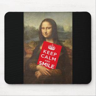 Mona Lisa Behielt Ruhe und Lächeln Mousepad