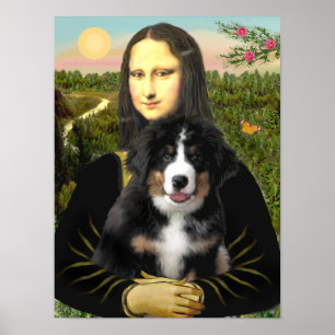 Mona Lisa - Berner Sennenhund-Welpe Poster