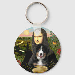 Mona Lisa - Bernese Mt Dog Puppy Schlüsselanhänger